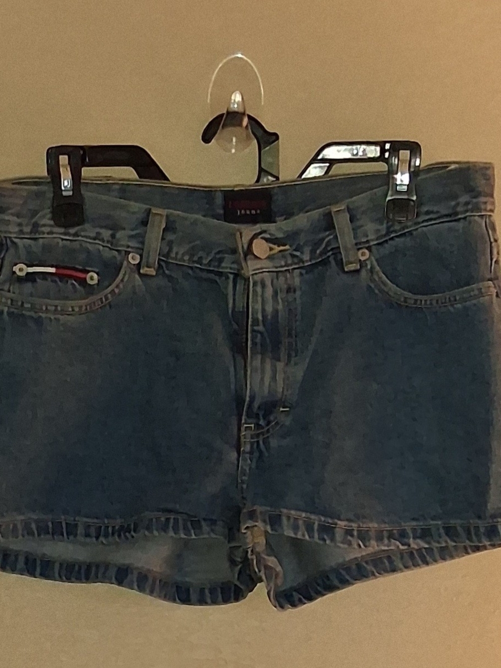 Tommy Hilfiger Dark Blue Denim Cuffed Shorts
